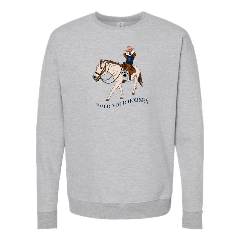 The Equestrian Aubie | Heather Grey Sweatshirt