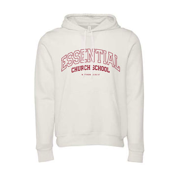 The Essential Arch | Vintage White Fleece Hoodie