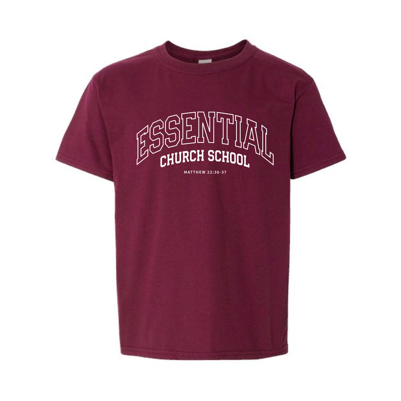 The Essential Arch | Maroon Youth Tee