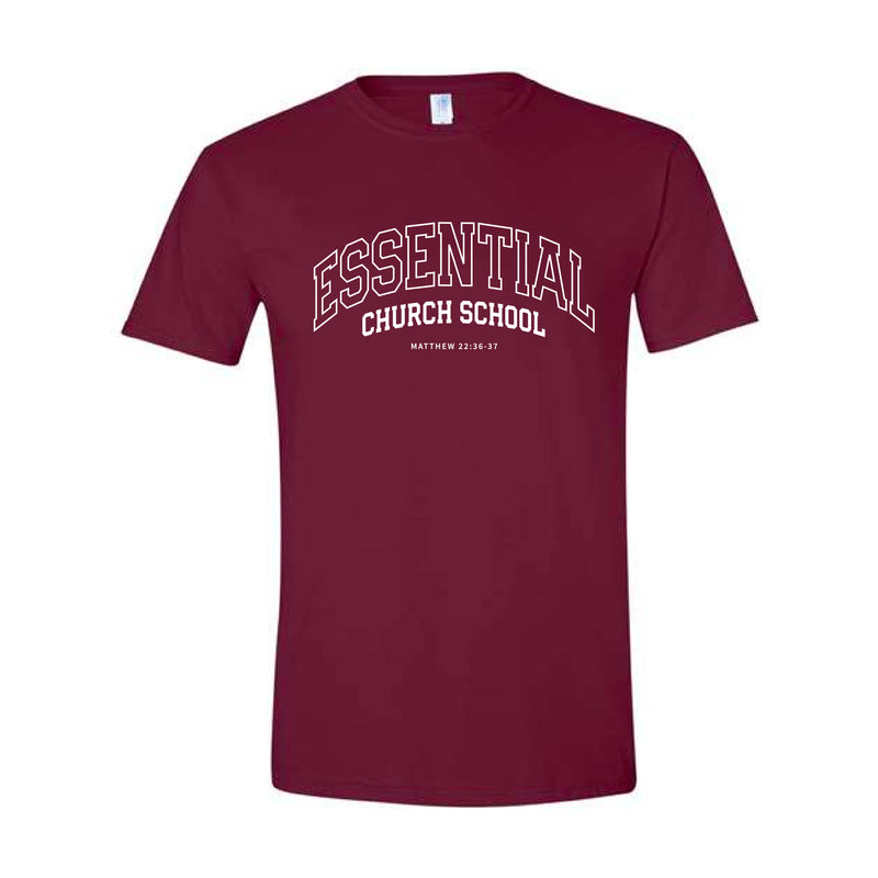 The Essential Arch | Maroon Tee