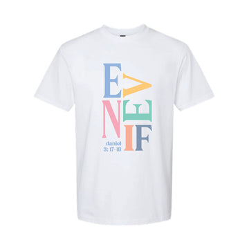 The Even If Colorful | White Tee