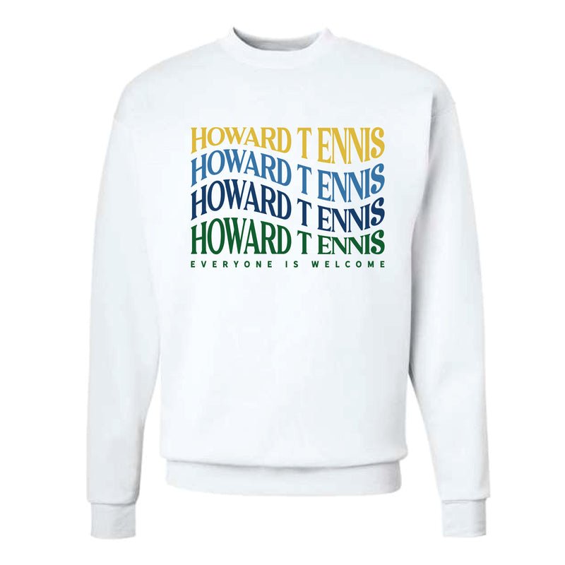The Everyone Is Welcome | Adult White Crewneck Sweatshirt