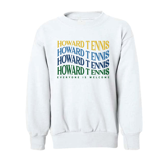 The Everyone Is Welcome | Youth White Crewneck Sweatshirt