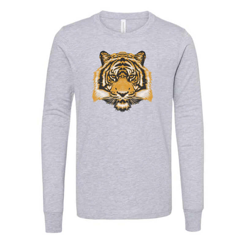 The Eye of the Tiger | Athletic Heather Kids Long Sleeve