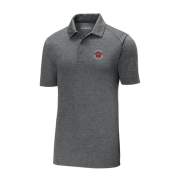 The FBSN Circle Logo | Embroidered Dark Grey Heather Polo