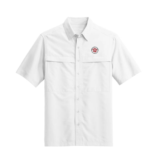 The FBSN Circle Logo | Embroidered White UV Daybreak Shirt