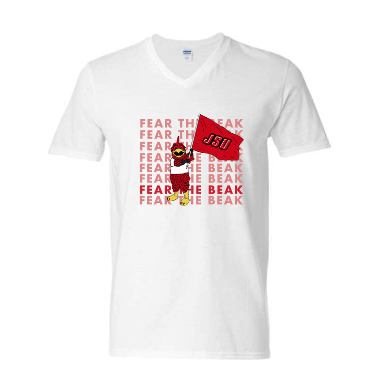 The Fear the Beak Flag | White V-Neck Tee