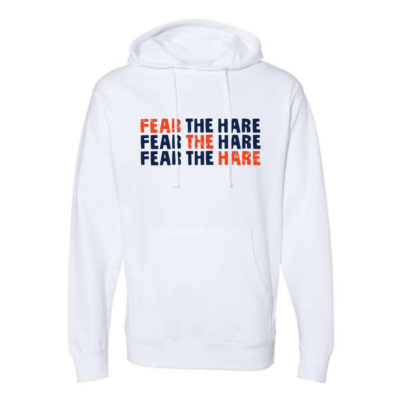 The Fear the Hare | White Hooded Sweatshirt