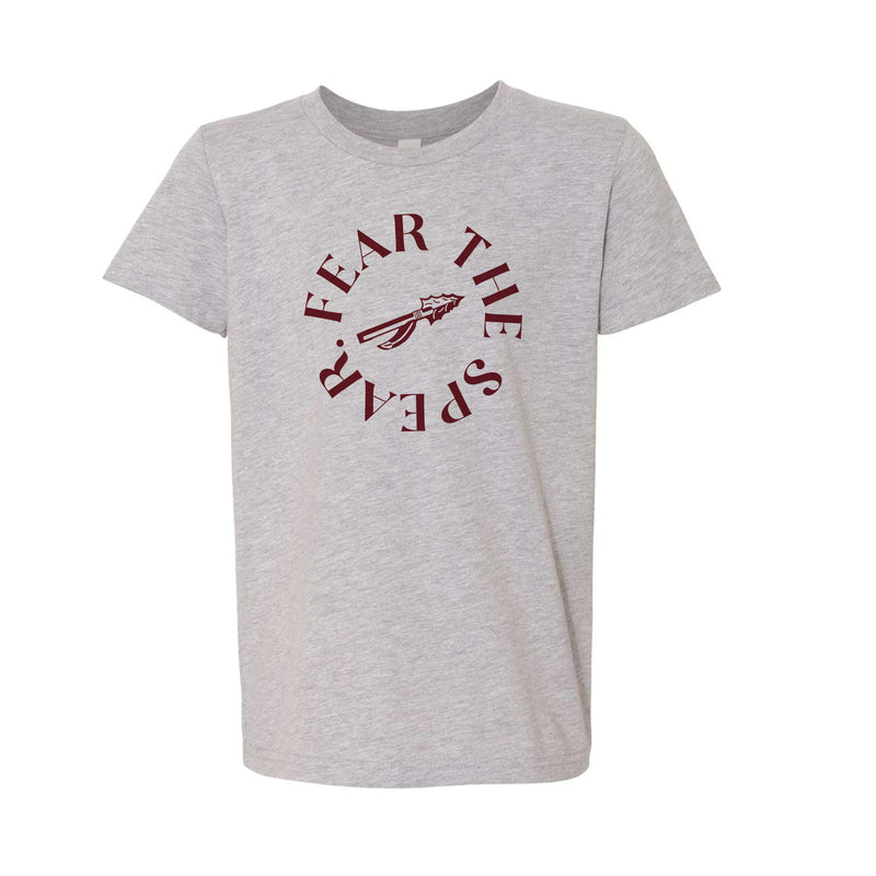 The Fear the Spear | Athletic Heather Youth Tee