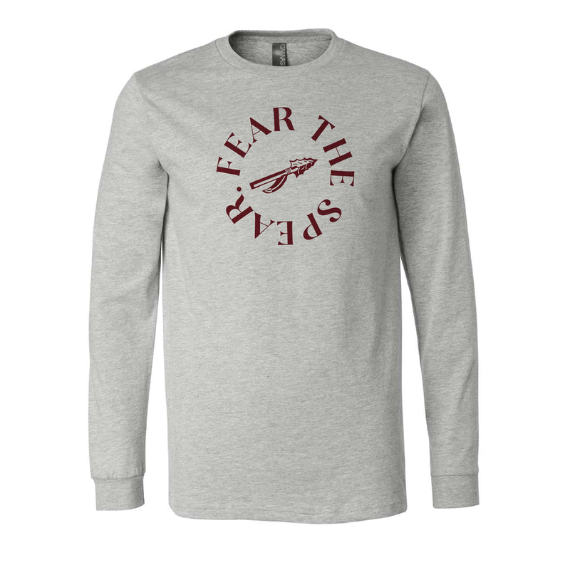 The Fear the Spear | Athletic Heather Long sleeve Tee