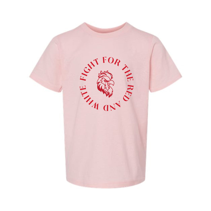 The Fight For The Red And White | Youth Pink Tee