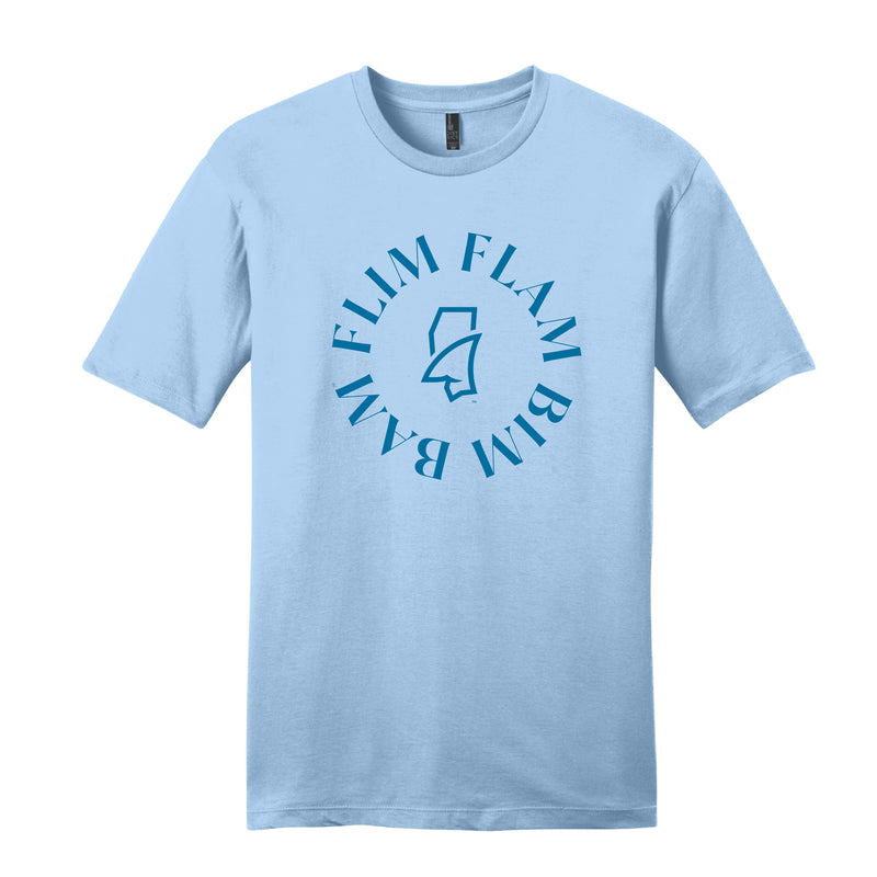 The Flim Flam Bim Bam Circle | Ice Blue Tee