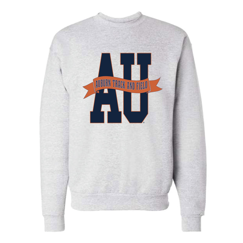 The AU Track & Field Banner | Ash Crewneck Sweatshirt