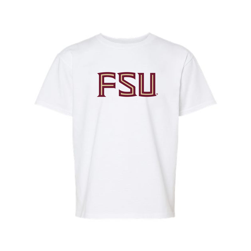 The FSU Block | Youth White Tee