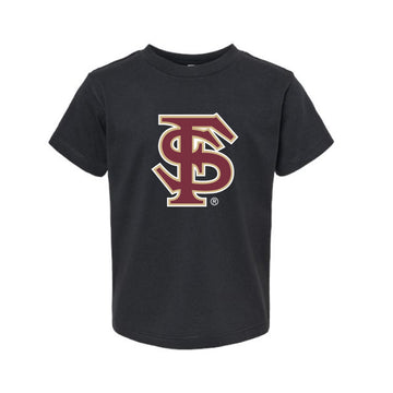 The FSU Logo | Toddler Vintage Black Tee