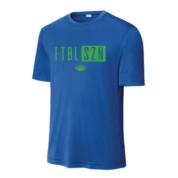 The FTBL SZN | Adult True Royal Sport-Tek Tee