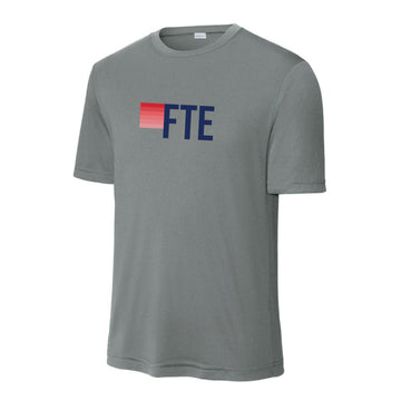 The FTE Stripes | Adult Grey Concrete Sport-Tek Tee