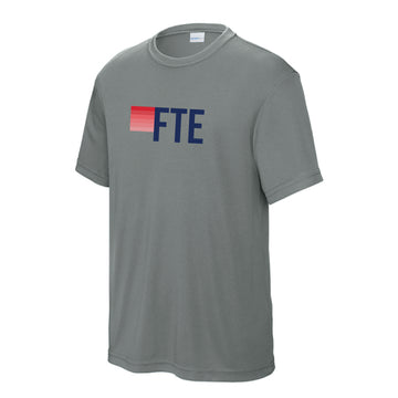 The FTE Stripes | Youth Grey Concrete Sport-Tek Tee