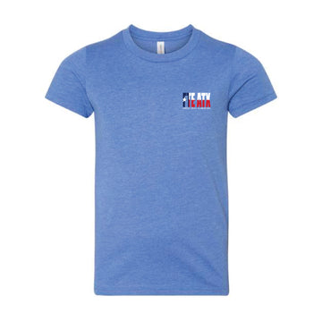 The FTE Texas | Youth Heather Columbia Blue Tee