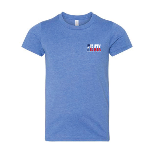 The FTE Texas | Youth Heather Columbia Blue Tee