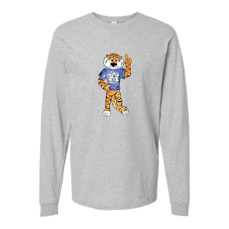 The Full Body Aubie | Heather Grey Long Sleeve