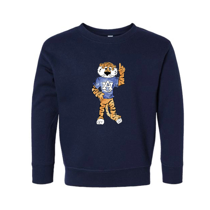 The Full Body Aubie | Toddler Navy Sweatshirt