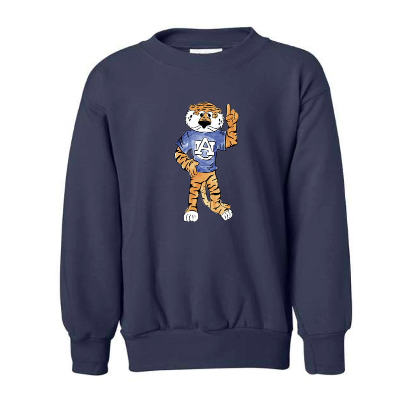 The Full Body Aubie | Youth Navy Sweatshirt