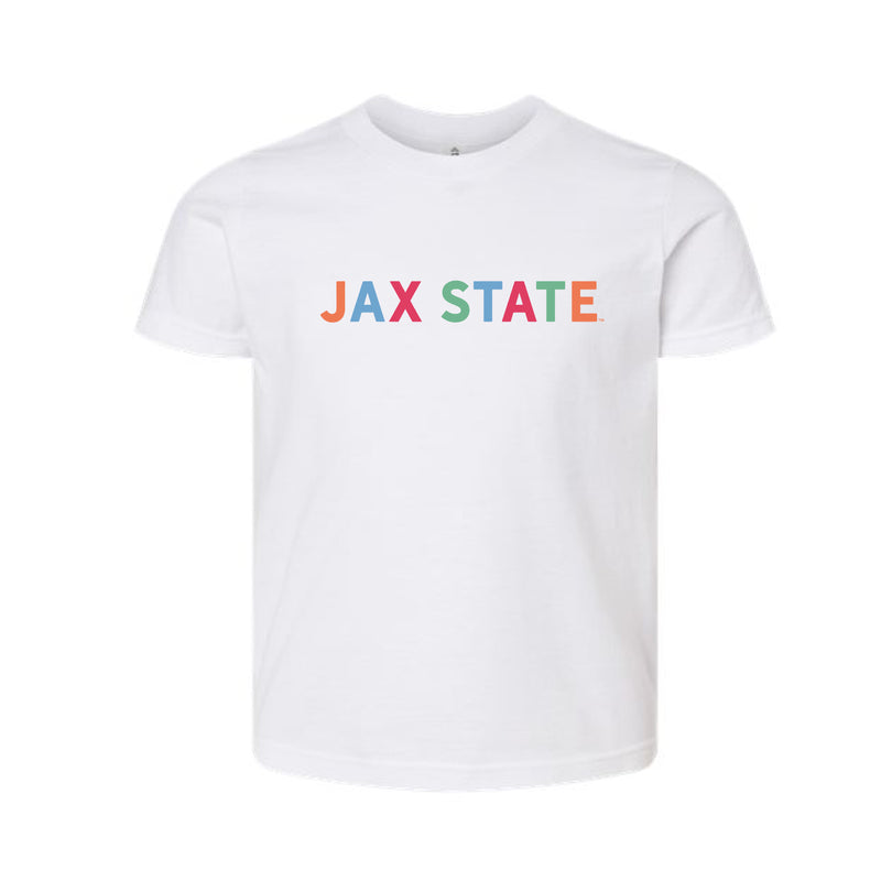 The Jax State Multi | Youth White Tee