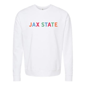 The Jax State Multi | White Sweatshirt