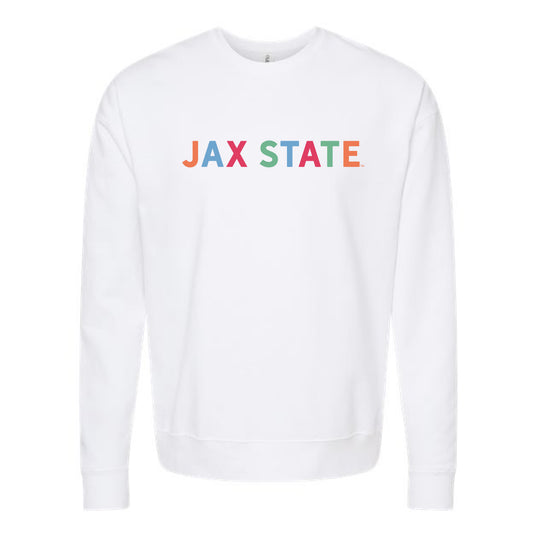 The Jax State Multi | White Sweatshirt
