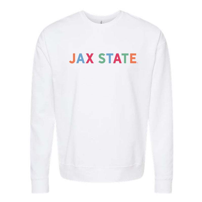 The Jax State Multi | White Sweatshirt