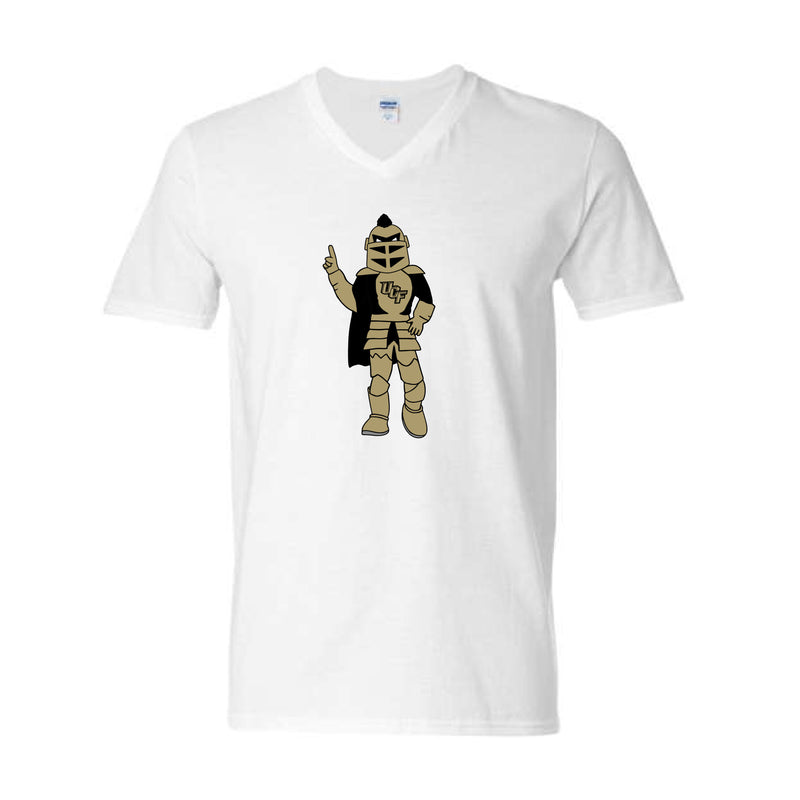 The Full Body Knightro | White V-Neck Tee