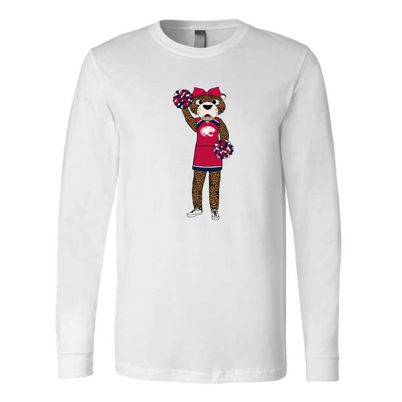 The Full Body Miss Pawla | Adult White Long Sleeve Tee