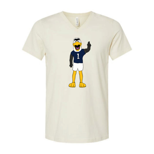 The Full Body Watercolor Gus | Natural V-Neck Tee