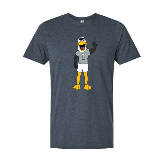 The Full Body Watercolor Gus | Heather Navy Blue Tee
