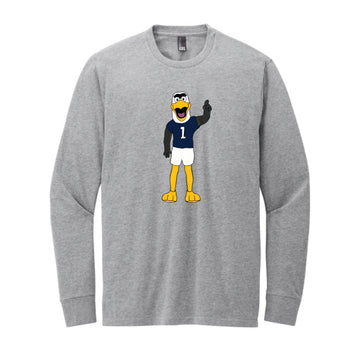 The Full Body Watercolor Gus | Light Heather Grey Long Sleeve