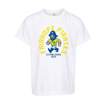 The Fairhope Pirates Arch | Youth White Tee