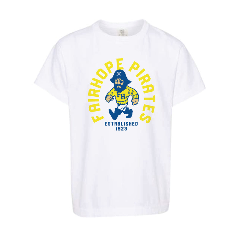 The Fairhope Pirates Arch | Youth White Tee