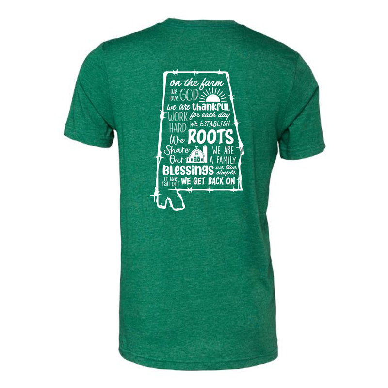 The Faith, Family, Farm | Heather Grass Green Tee