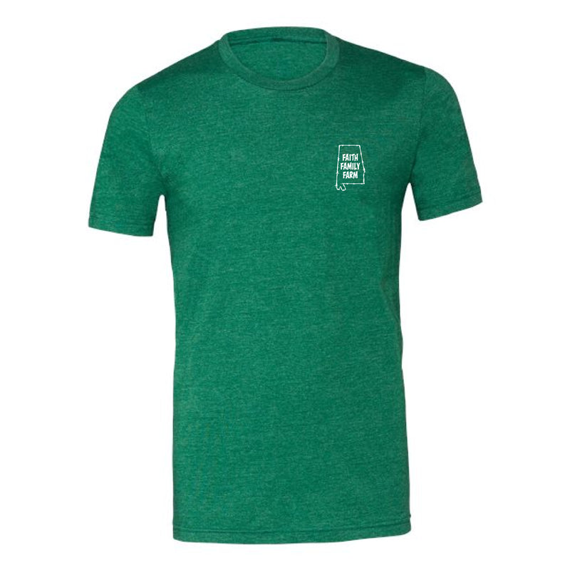 The Faith, Family, Farm | Heather Grass Green Tee