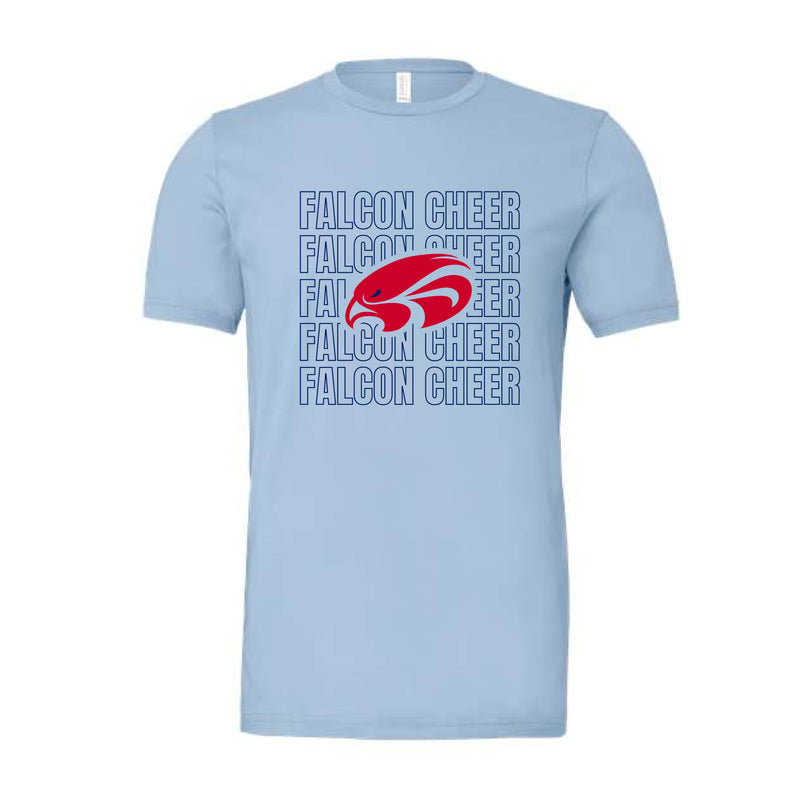 The Falcon Cheer Repeat | Baby Blue Tee