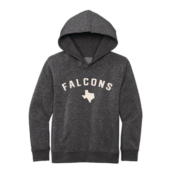 The Falcons Arch | Youth Heathered Charcoal Hoodie