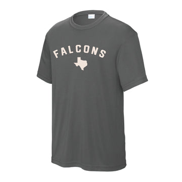 The Falcons Arch | Youth Performance Iron Grey Tee