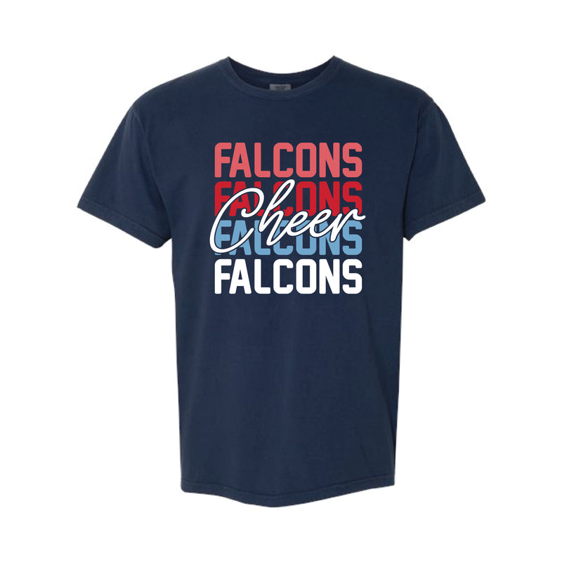 The Falcons Cheer Repeat | True Navy Tee