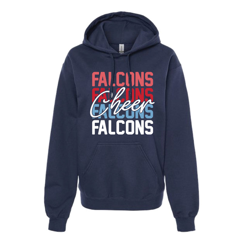 The Falcons Cheer Repeat | Navy Hoodie
