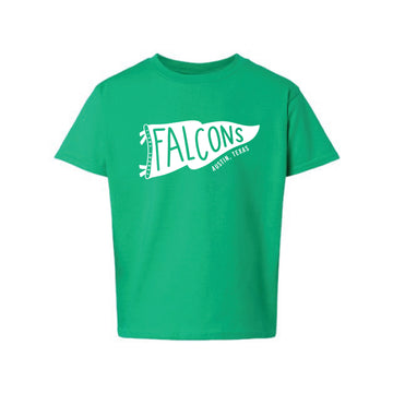 The Falcons Flag | Youth Irish Green Tee