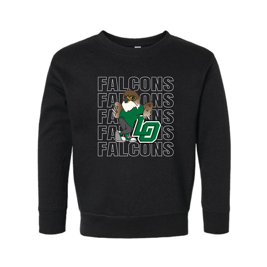 The Falcons Repeat | Toddler Black Sweatshirt