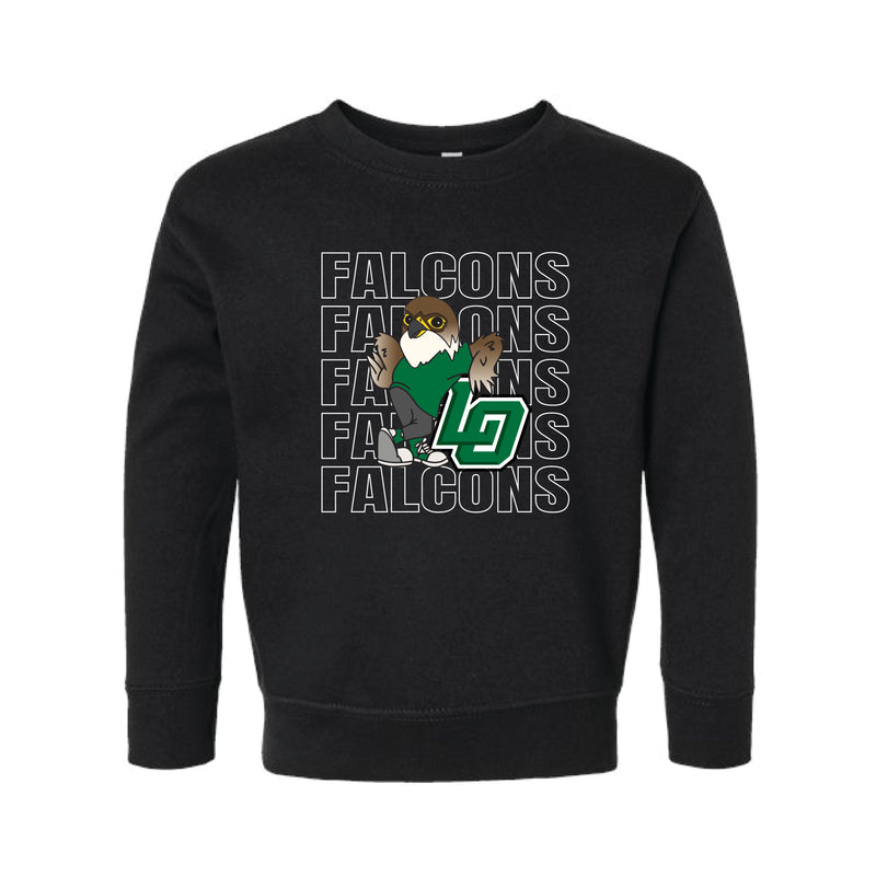 The Falcons Repeat | Toddler Black Sweatshirt