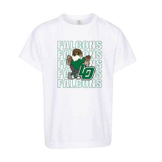 The Falcons Repeat | White Youth Tee