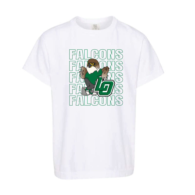 The Falcons Repeat | White Youth Tee